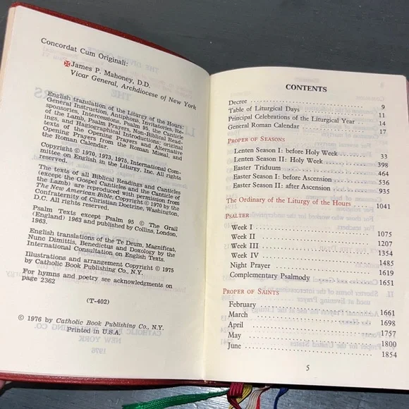 Liturgy of the HoursVolume IILent & EasterImitation Leather Binding